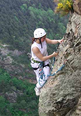 Jennifer HUBER dans un des derniers passages.