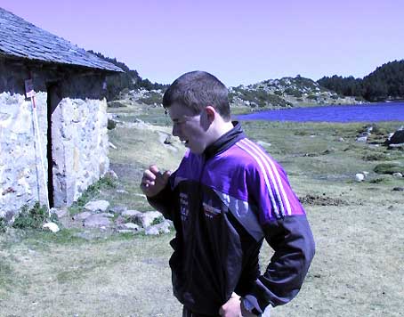 Stephane REDEL au refuge de Pradeilles